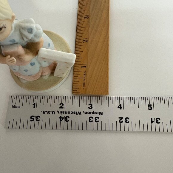 Lefton Christopher Collection Birthday Girl #7 Blonde 1982 Porcelain #03448 - Picture 7 of 7